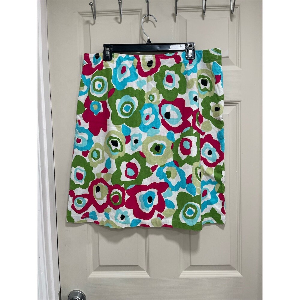 Susan Bristol Skirt Womens Size 16 Multicolor Floral Straight Pencil sku608